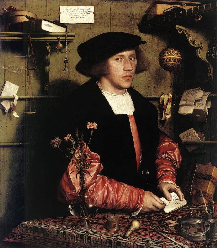 HOLBEIN, Hans the Younger Portrait of the Merchant Georg Gisze sg oil painting picture